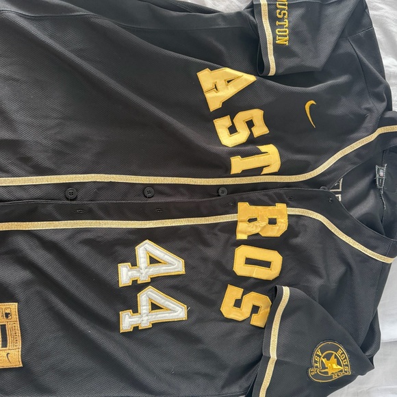 Nike Other - Nike Black and Gold Astros Jersey